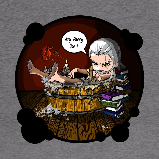 Geralt in Hot Tub (TW3) by KnavishApparel